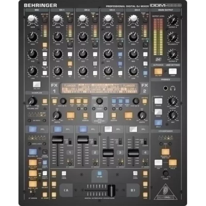 Behringer DDM4000 digitale dj-mixer 5 kanalen