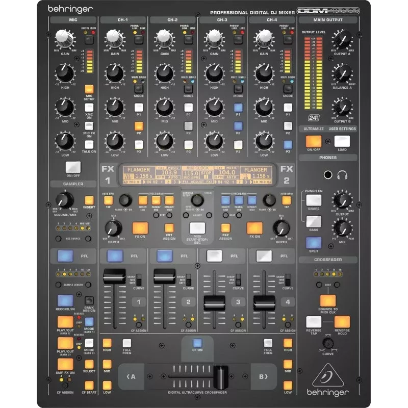 Behringer DDM4000 digitale dj-mixer 5 kanalen