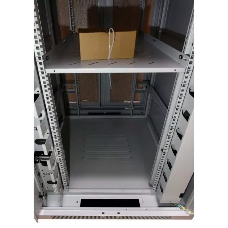ALLNET ALL-SNB81222EKGrau 22U staande netwerkkast - 500 kg draagvermogen - grijs - 4 ventilatoren