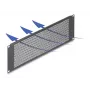 DELOCK 19 inch Blindpaneel met ronde gaten 3U Zwart