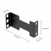 Delock serverrack diepteverlengingsadapter montageset voor het verlengen van de inbouwdiepte met maximaal 10 cm 1U zwart