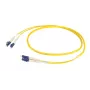 EFB Elektronik duplex jumper LC-LC OS2 flat twin 3m geel