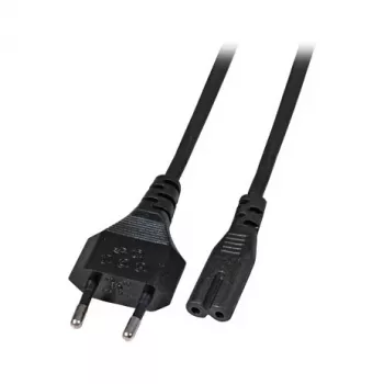 EFB Elektronik voedingskabel, Euro-stekker naar C7 180 graden, 2 m, zwart
