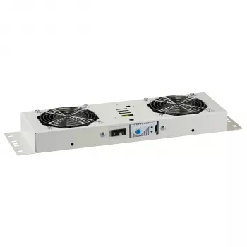 EFB-Elektronik BASIC ventilatorunit 2-voudig, incl. thermostaat, RAL 9005 plug & play, voor wandbehuizing IP55