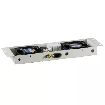EFB-Elektronik BASIC ventilatorunit 2-voudig, incl. thermostaat, RAL 9005 plug & play, voor wandbehuizing IP55