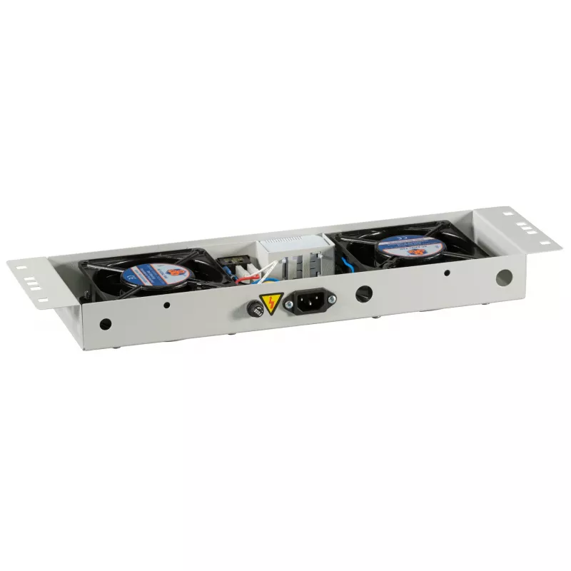 EFB-Elektronik BASIC ventilatorunit 2-voudig, incl. thermostaat, RAL 9005 plug & play, voor wandbehuizing IP55