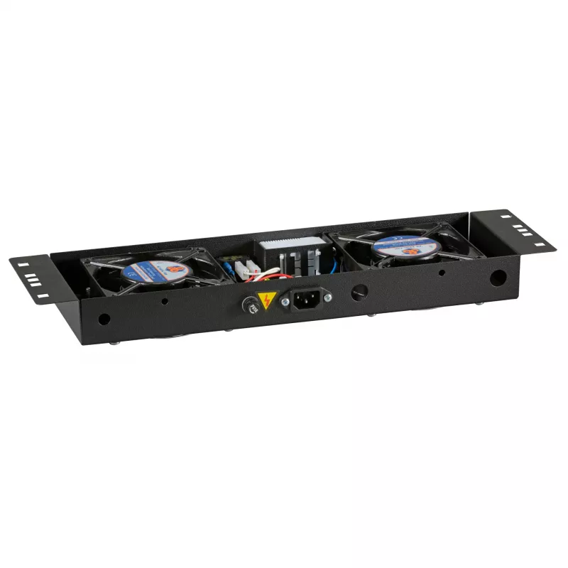 EFB-Elektronik BASIC ventilatorunit 2-voudig, incl. thermostaat, RAL 9005 plug & play, voor wandbehuizing IP55
