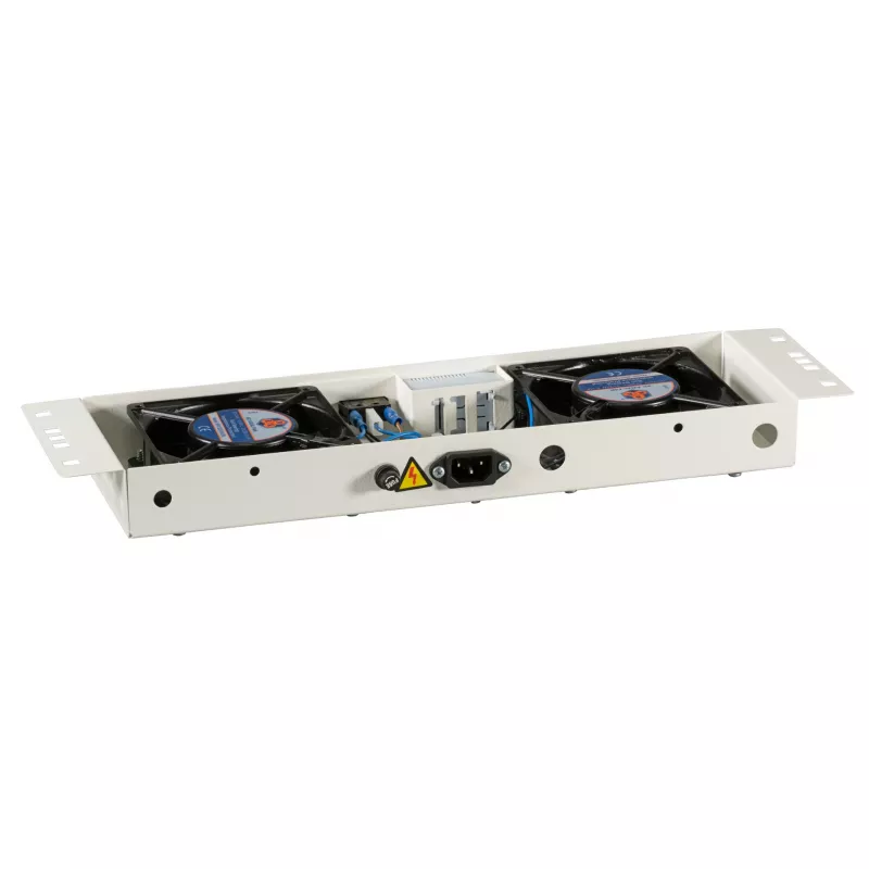 EFB-Elektronik BASIC ventilatorunit 2-voudig, incl. thermostaat, RAL 9005 plug & play, voor wandbehuizing IP55