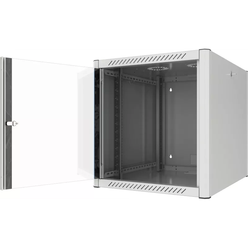 EFB Elektronik 19 inch wandbehuizing 12U diepte 800 mm voorgemonteerd RAL7035