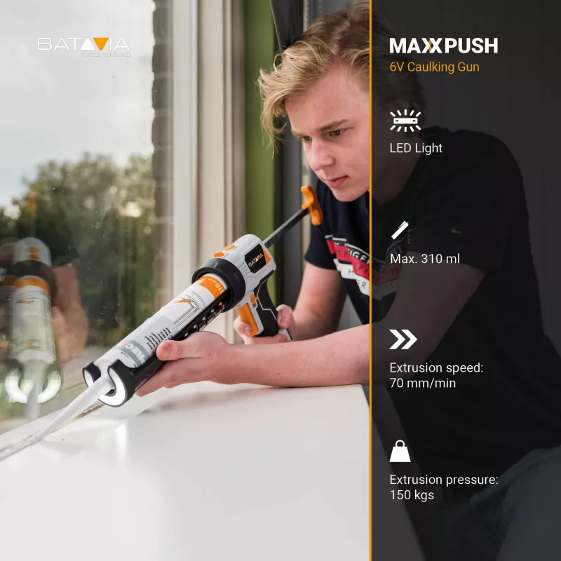 Batavia B.V. Maxxpush accu-kartusspuit met LED