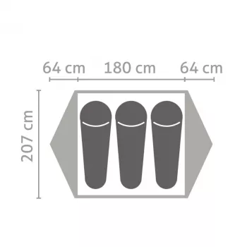 Salewa Latitude III 3-persoonstent - Cactus/Grey