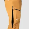 Salewa Sella 3L PTX broek - golden brown - maat M