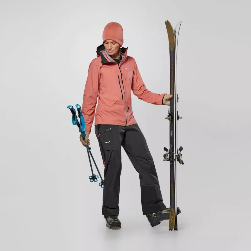 Salewa Sella 3L PTX Jacket Dames - Desert Pink - Maat L