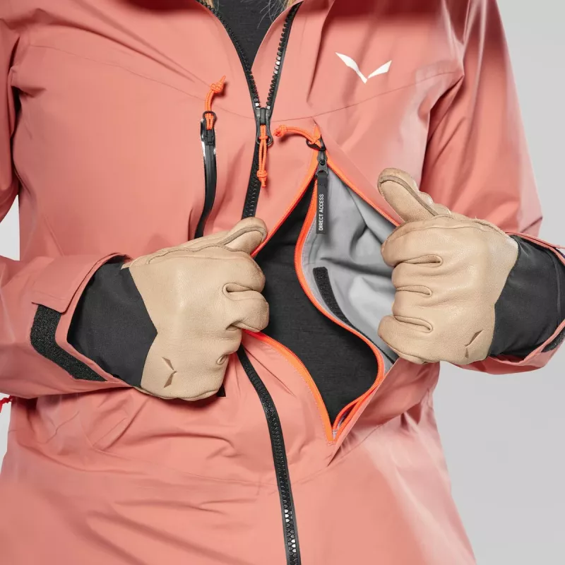 Salewa Sella 3L PTX Jacket Dames - Desert Pink - Maat L