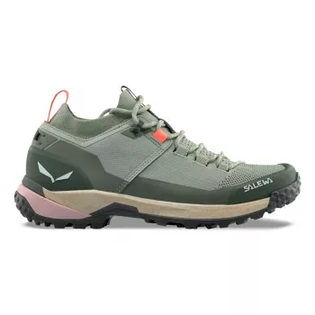 Salewa Puez 2 Knit Ptx dames lage wandelschoenen - Shadow/Olive, Maat 39