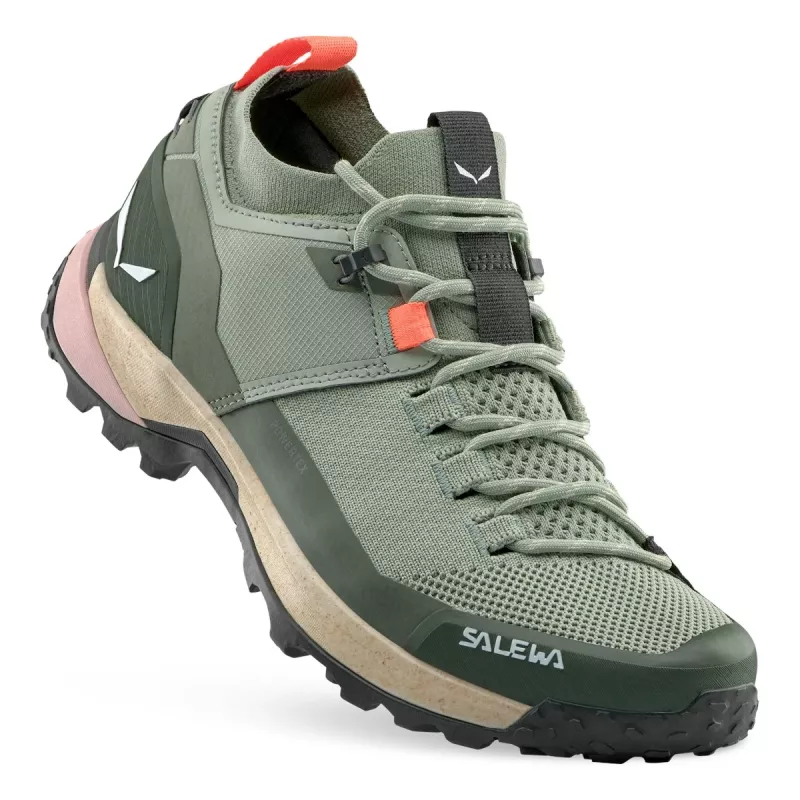 Salewa Puez 2 Knit Ptx dames wandelschoenen - Shadow/Olive, Maat 40