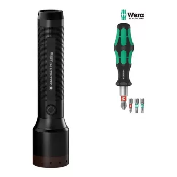 Ledlenser P6R Core zaklamp + WERA set