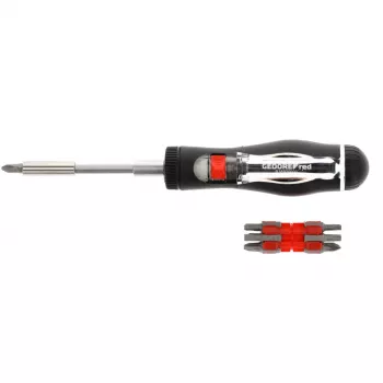 GEDORE Red ratel schroevendraaier 13in1, 1/4 inch (zwart/rood, met 13 bits)
