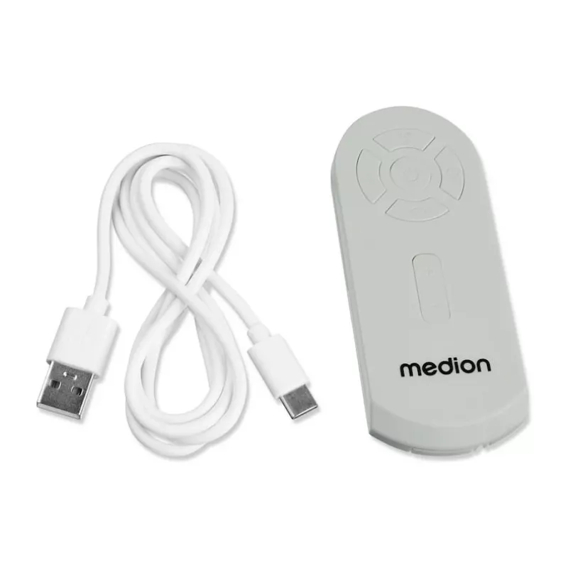 MEDION LIFE Camping Fan E10 TF (MD 12065) grijs/wit