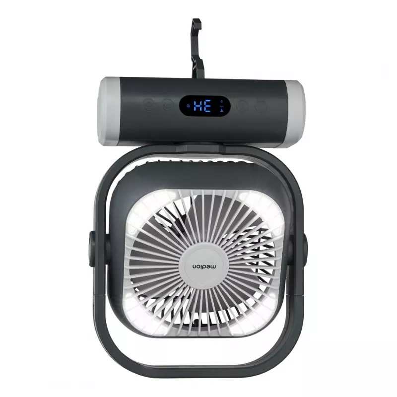 MEDION LIFE Camping Fan E10 TF (MD 12065) grijs/wit