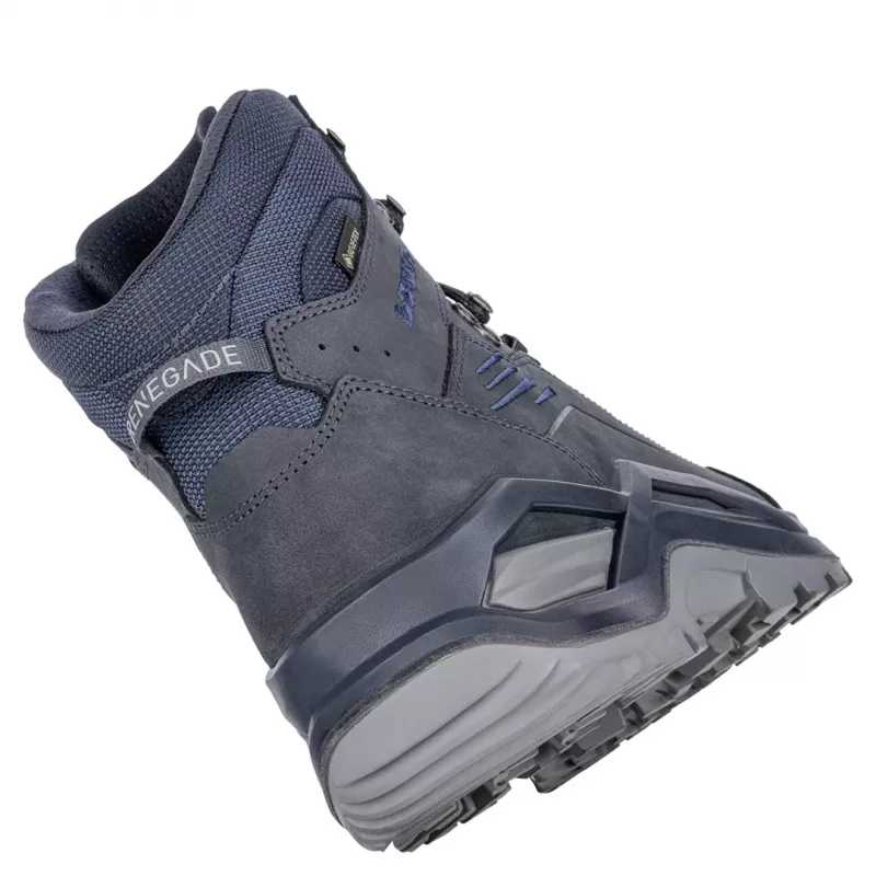 LOWA RENEGADE EVO GTX MID wandelschoenen - Navy/Honey - UK 11.5