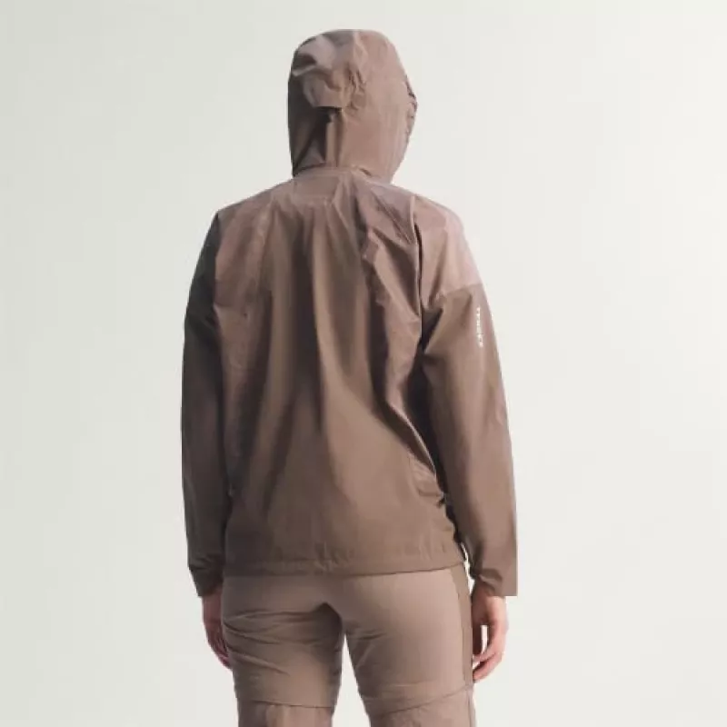 adidas TERREX Xperior 2.5L Hybrid Primeknit Climaproof Jacket - Trace Brown (dames, maat M)