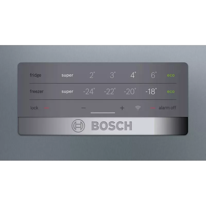 Bosch KGN397LEQ vrijstaande koel-vriescombinatie met NoFrost, VitaFresh, 363 l, inox-look, energie-efficiëntieklasse E