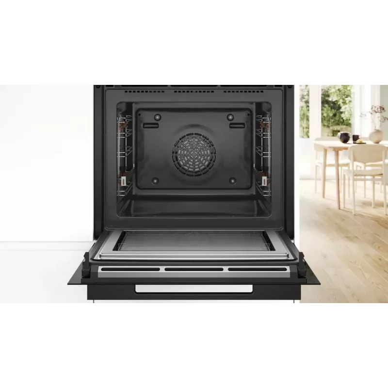 Bosch HMG976KB1 Series 8 inbouw-magnetronoven met stoomondersteuning, 71 l, zwart