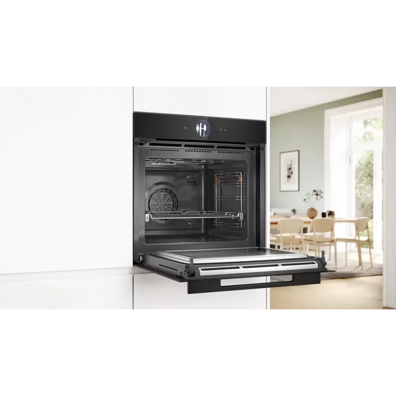 Bosch HMG976KB1 Series 8 inbouw-magnetronoven met stoomondersteuning, 71 l, zwart