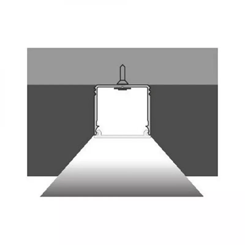 Brumberg 53381262 AB-profiel QUALITYFLEX aluminium LED-profiel 2000mm