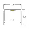 Brumberg 53381263 AB-profiel QUALITYFLEX aluminium profiel 2000mm