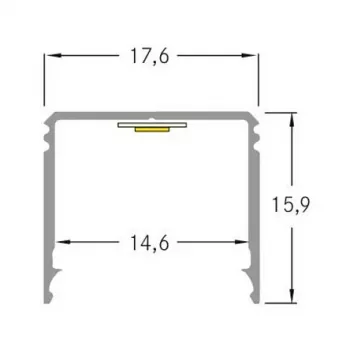 Brumberg 53381263 AB-profiel QUALITYFLEX aluminium profiel 2000mm