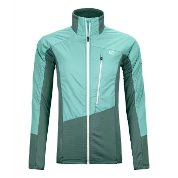 Ortovox Westalpen Swisswool Hybrid jasje dames - Dark Arctic Grey, XS