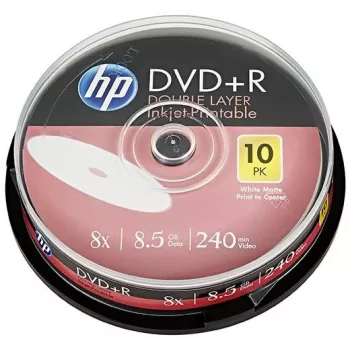 Verbatim DVD+R DL 8.5GB 8x HP bedrukbaar spindle (10 discs)