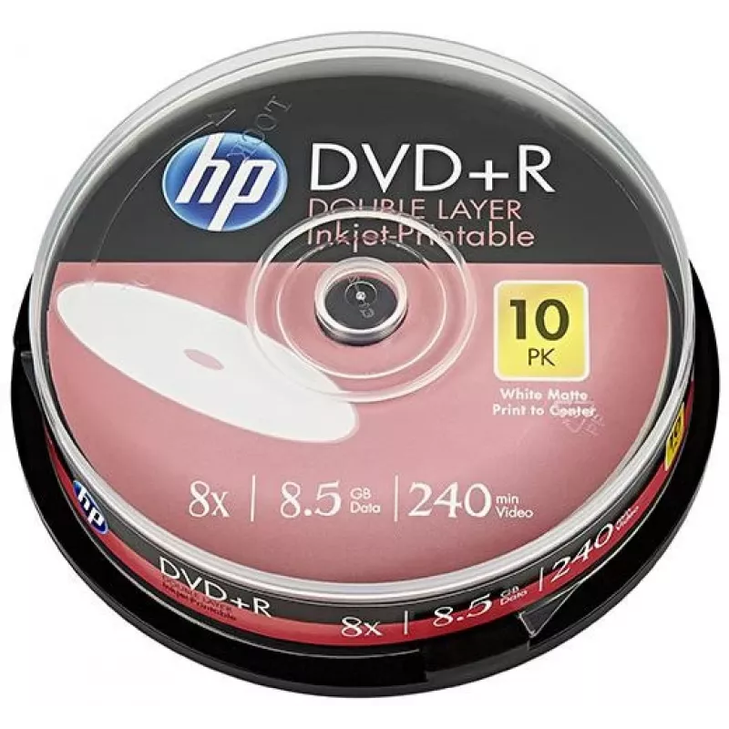 Verbatim DVD+R DL 8.5GB 8x HP bedrukbaar spindle (10 discs)