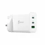 J5CREATE 65W GaN USB-C 3-poorts oplader UK wit