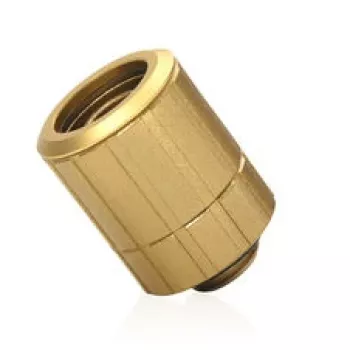 Bitspower Artemis Straight Rotary Compression Fitting G1/4 inch male naar 16/10mm, swivel - Stardust Gold