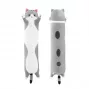 iLike pluchen kat knuffel liggend diermascotte knuffelkussen voor kinderen & volwassenen