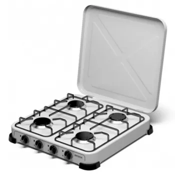 BROCK GS 004 W gasfornuis met vier branders LPG G30/G31 wit