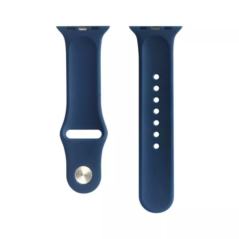 Evelatus Apple Watch 42/44/45mm silicone loop bandje (S/M 110mm) blauw