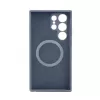Evelatus Samsung Galaxy S24 Ultra Premium MagSafe Soft Touch silicone hoesje midnight blue