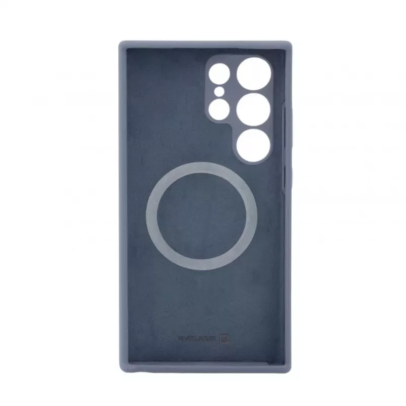 Evelatus Samsung Galaxy S24 Ultra Premium MagSafe Soft Touch silicone hoesje midnight blue