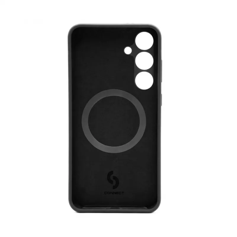 Connect Samsung Galaxy S24 Plus premium kwaliteit magnetische soft touch silicone case zwart
