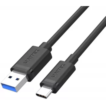 UNITEK USB 3.1 Type-A naar Type-C kabel 0,5m zwart