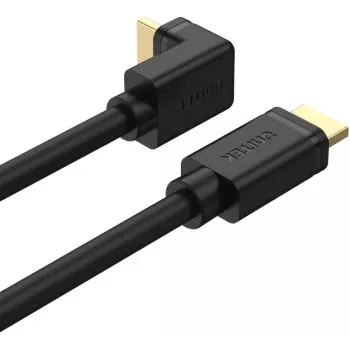 UNITEK Y-C1009 HDMI 2.0 kabel 270 graden haaks 4K 3m zwart