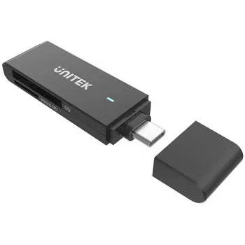 UNITEK USB-C SD & MicroSD-kaartlezer (Y-9328) - Space Grey
