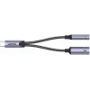 UNITEK USB-C naar 3,5mm audio-aansluiting & USB-C 60W PD adapter (Space Grey)