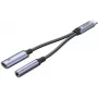 UNITEK USB-C naar 3,5mm audio-aansluiting & USB-C 60W PD adapter (Space Grey)