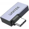 UNITEK USB-C naar USB-C haakse platte adapter 40Gbps
