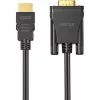 UNITEK HDMI-naar-VGA kabel, Full HD 1080p, 60Hz, 2m, zwart